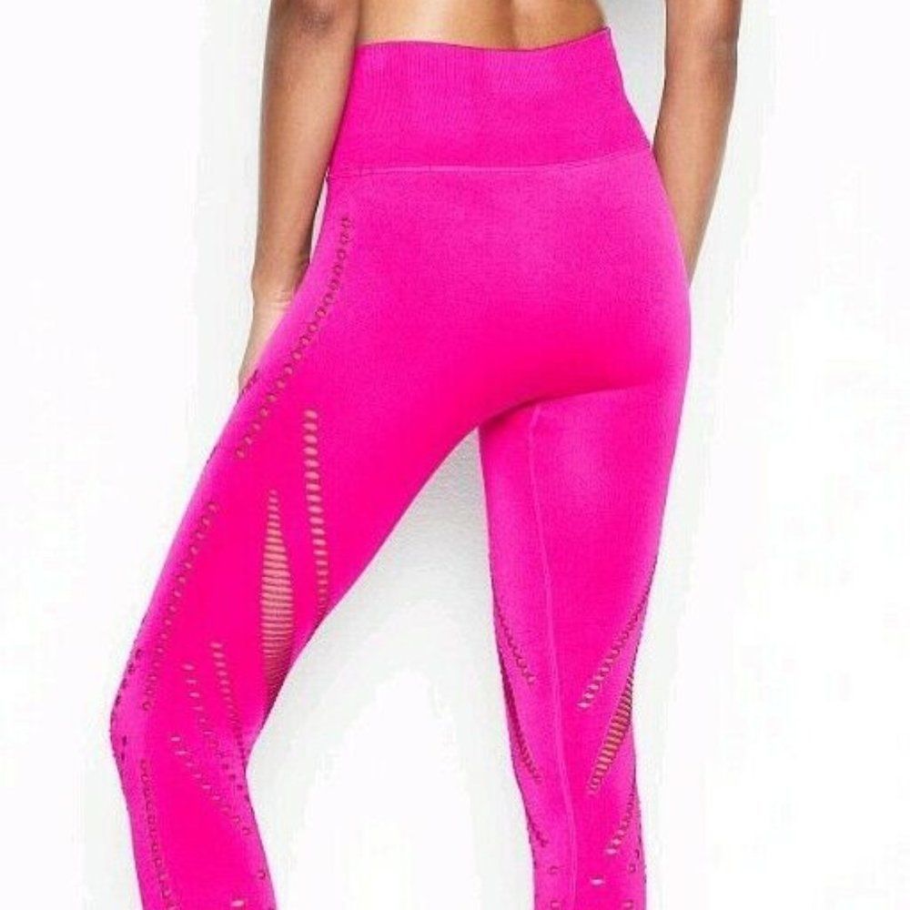 Victoria's Secret Pink Seamless Laser Cut Stretch Leggings NWT - Picture 3 of 8